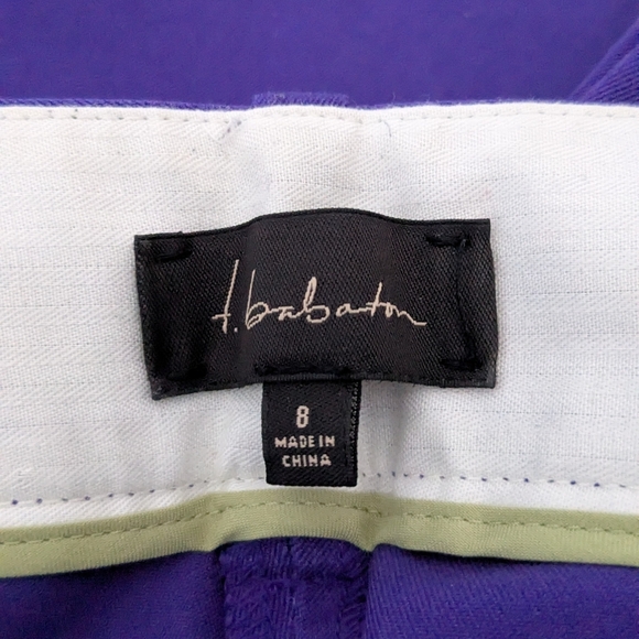 Aritzia T.Babaton Purple Tailored Dress Pants Women’s Size 8 Side Zipper - Picture 9 of 12